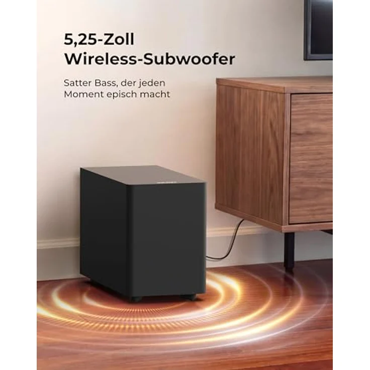ULTIMEA Soundbar mit kabellosem Subwoofer, 240 W Spitzenleistung, Bluetooth® 6.0 und VoiceMX-Technologie – Bild 5
