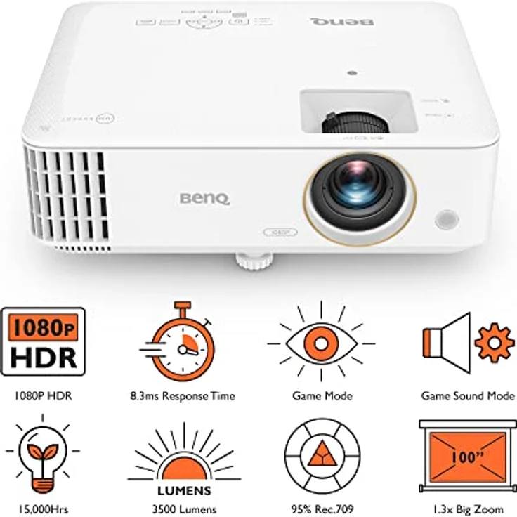 Benq Gaming Projector TH685P Full HD (1920x1080). 3500 ANSI lumens. White. Lamp Warranty 12 Month(s) – Bild 2