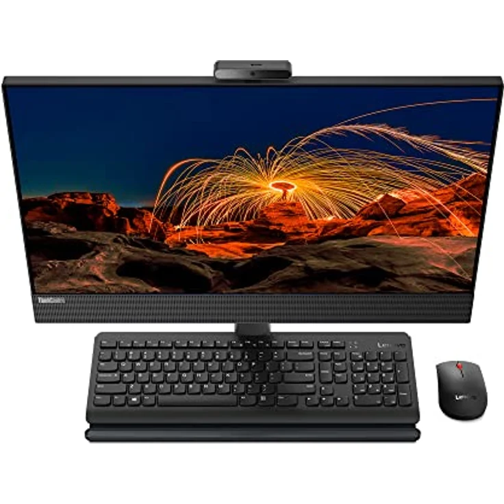 Lenovo ThinkCentre M90a Gen 3 Intel® Core™ i5 60,5 cm (23.8 Zoll) 1920 x 1080 Pixel 8 GB DDR4-SDRAM 256 GB SSD All-in-One Workstation Windows 10 Pro Wi-Fi 6E (802.11ax) Schwarz – Bild 1