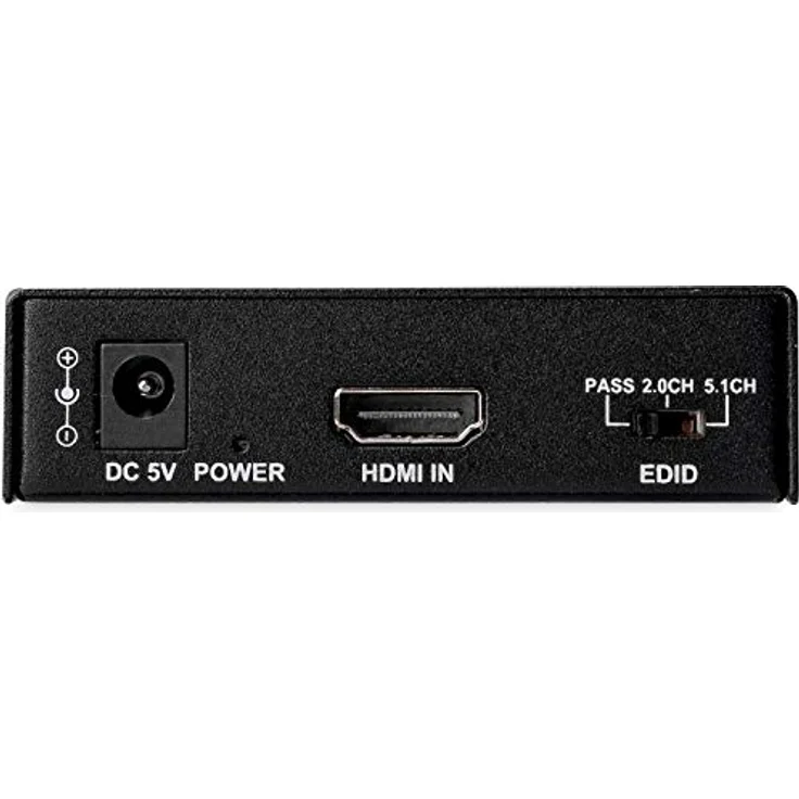 StarTech HD202A 4K HDMI Audio Extractor, 4K 60Hz, HDR, SPDIF Toslink Optisches Audio, Audio Sound Splitter – Bild 3