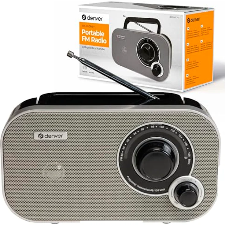 Denver Electronics TR-51 Transistor-Radio, grau – Bild 2