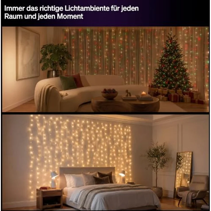 PHILIPS Hue Festavia Lichterkette RGBW, smarte Außen- und Innenbeleuchtung mit stufenlosem Warm- und Kaltweiß, IP54 wetterfest – Bild 3