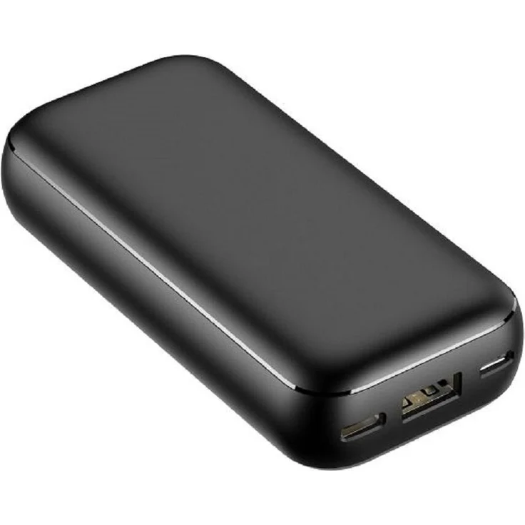 Veger Power Bank S10 - 10.000mAh LCD Quick Charge PD 20W USB-A-, USB-C- und Micro-USB-Ladeanschluss in Schwarz
