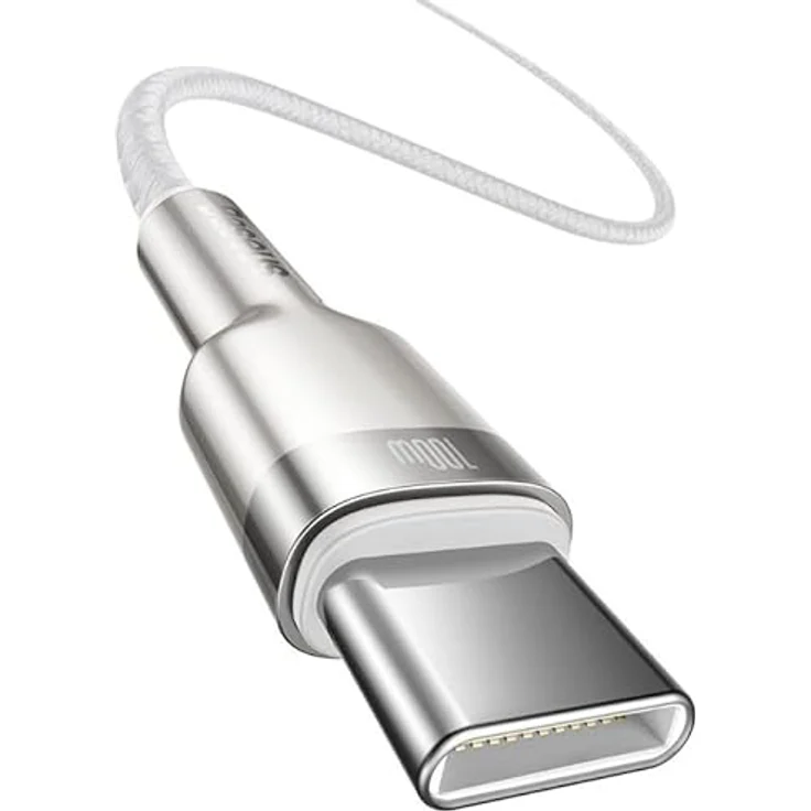 Baseus Cable Cafule Metal - Type C to Type C - PD 100W 2 m (CATJK-D02) white – Bild 5