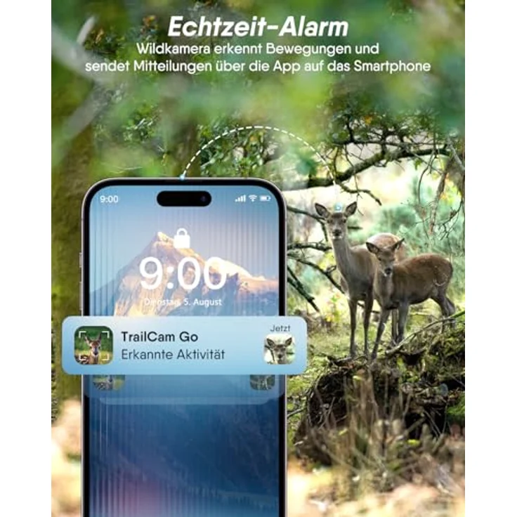 Rollei Wildkamera 4G SIMConnect, 32 Megapixel Fotokamera mit 4K Videoaufnahme und App-Steuerung – Bild 3
