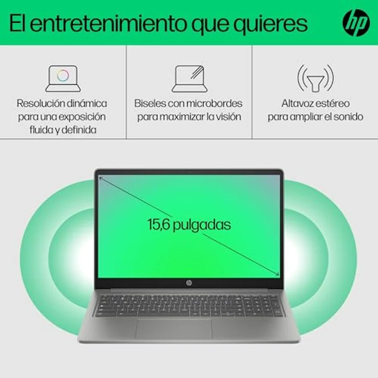 HP Laptop Chromebook Plus 15a-nb0004ns 15,6" Intel Celeron N3050 8GB RAM 256GB, Mehrfarbig – Bild 6