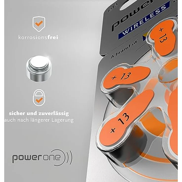 Varta PowerOne P 13 - Hörgerätebatterie PR48 - 310 mAh 1,4 V (60 Stück) – Bild 4