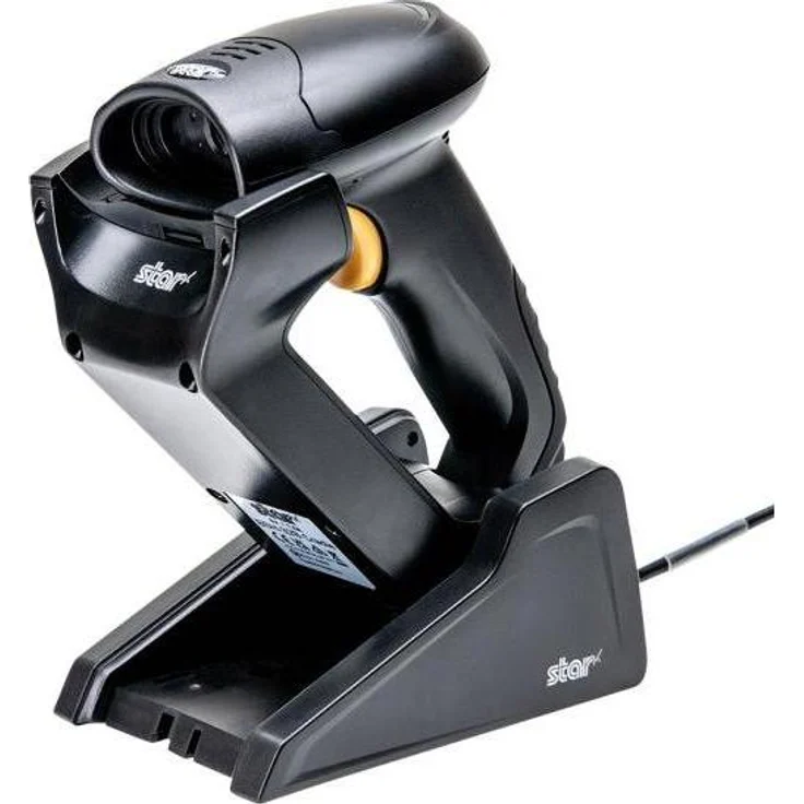 Star Micronics BSH-32B Handheld Wireless Barcode Scanner, 1D/2D, Bluetooth 5.0, Schwarz, bis zu 12 Stunden Akkulaufzeit