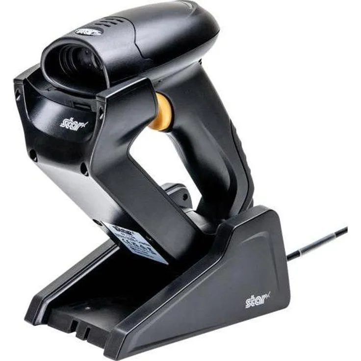 Star Micronics BSH-32B Handheld Wireless Barcode Scanner, 1D/2D, Bluetooth 5.0, Schwarz, bis zu 12 Stunden Akkulaufzeit