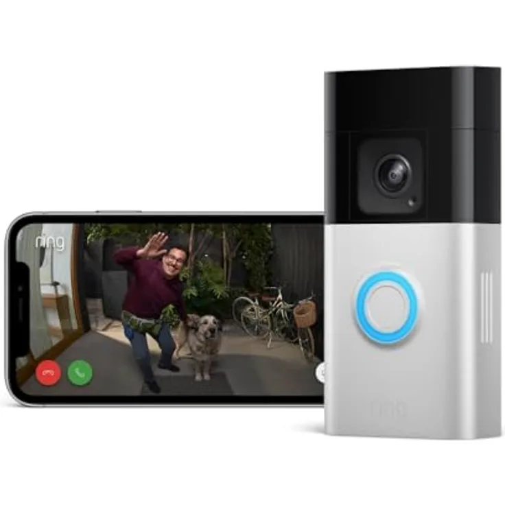 Wir stellen vor: Ring Akku-Videotürklingel Pro (Battery Video Doorbell Pro) | Kabellose Videotürklingel und Sicherheitskamera, Kopf-bis-Fuß-Aufnahme, 3D-Bewegungserfassung, Nachtsicht in Farbe, WLAN