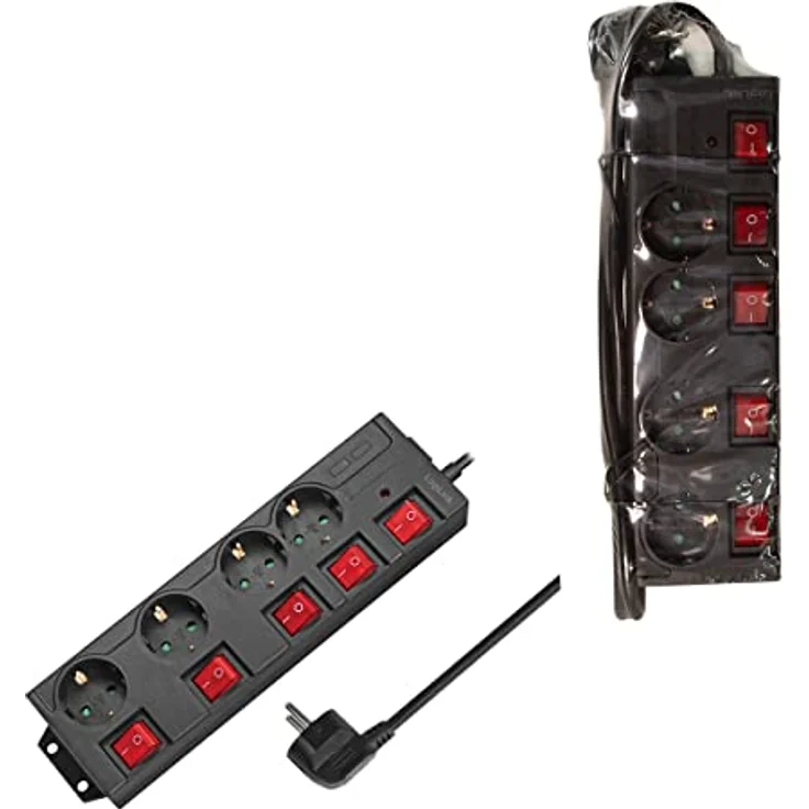 LogiLink Steckdosenleiste 4-fach,4xCEE 7/3,m. 5Schalter,schw – Bild 6