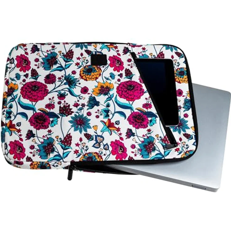 Exacompta Laptophülle (16", Universal), Notebooktasche aus recyceltem Polyester, wasserabweisend, weiss – Bild 4