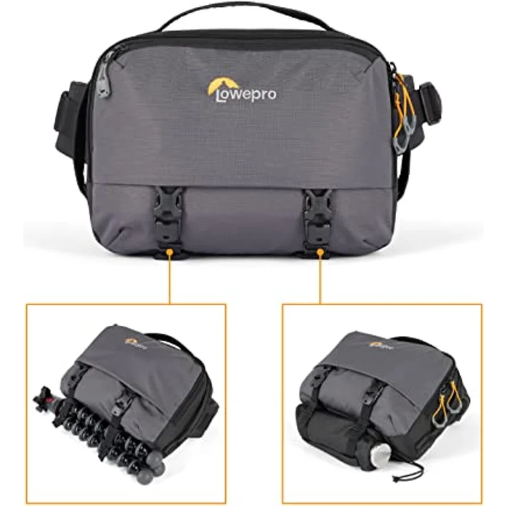 Lowepro Trekker Lite SLX 120, Compact Camera Backpack with Tablet Pocket, Camera Bag for Full Frame Mirrorless Cameras, Tripod Attachment, Water Bottle Holder, Grey – Bild 4