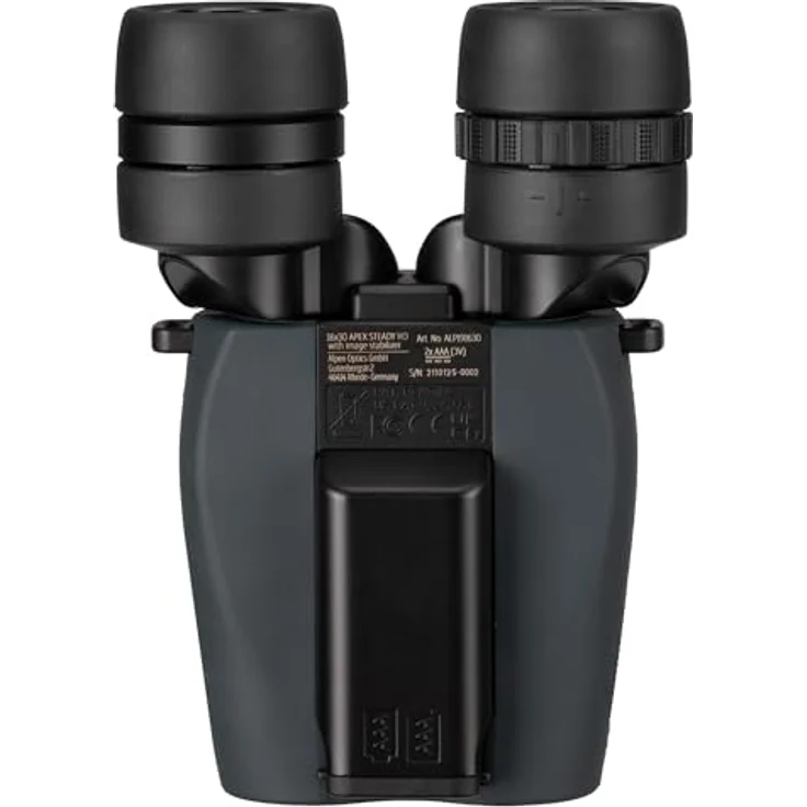 Alpen Optics Fernglas 16x30 HD mit Bildstabilisierung, UBX Vergütung, PXA Phasenbeschichtung, wassergeschützt, Dioptrienausgleich für Brillenträger – Bild 5