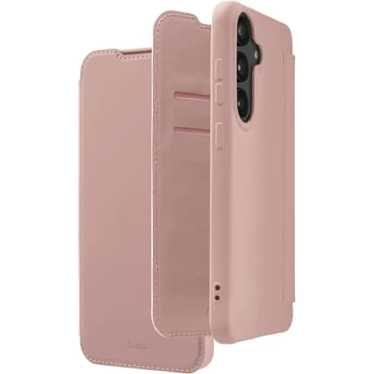 Hama Handyhülle für Samsung Galaxy S25 (Handytasche, Klapphülle, Etui mit 2 Kartenfächern, stoßfest, Kratzfest, eleganter Rundumschutz, weich, Slim, softe Oberfläche) Nude – Bild 1