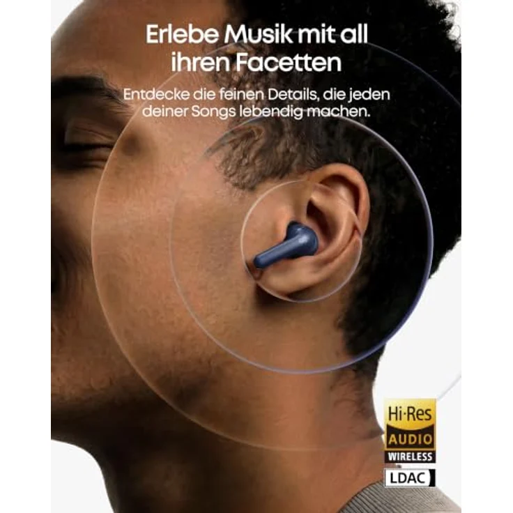 Anker soundcore P42i, In-Ear Noise Cancelling Kopfhörer mit adaptivem ANC, Hi-Res Audio und 56h Akkulaufzeit – Nachtblau – Bild 3