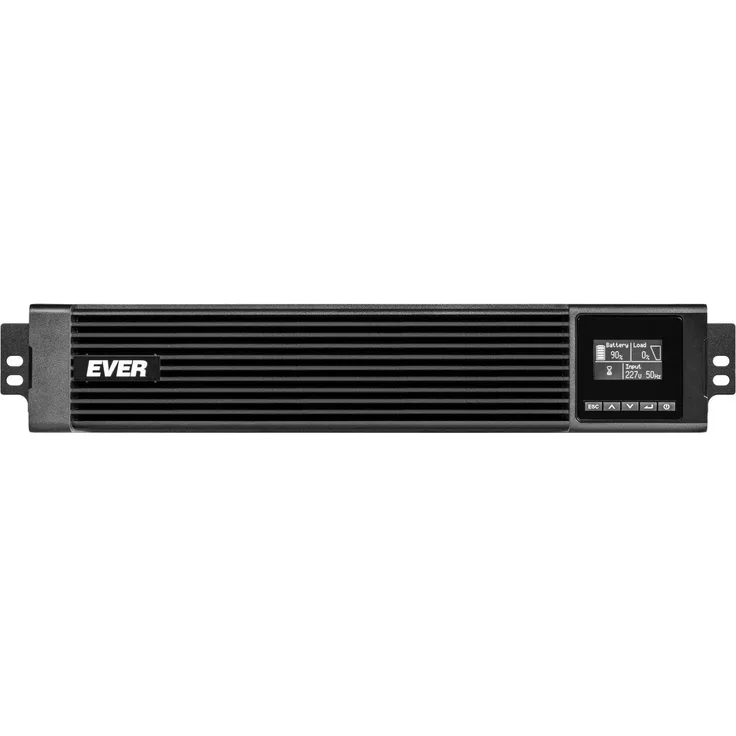 Ever UPS POWERLINE RT PRO 2000, Online Doppelwandler USV 2 kVA/2 kW mit ECO-Modus und Echtzeitüberwachung über PowerSoft-Software