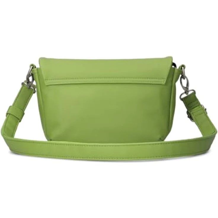 Zwei Mademoiselle.M Messenger 28 cm, Laptop-Tasche aus 100% Polyurethan, grün – Bild 3