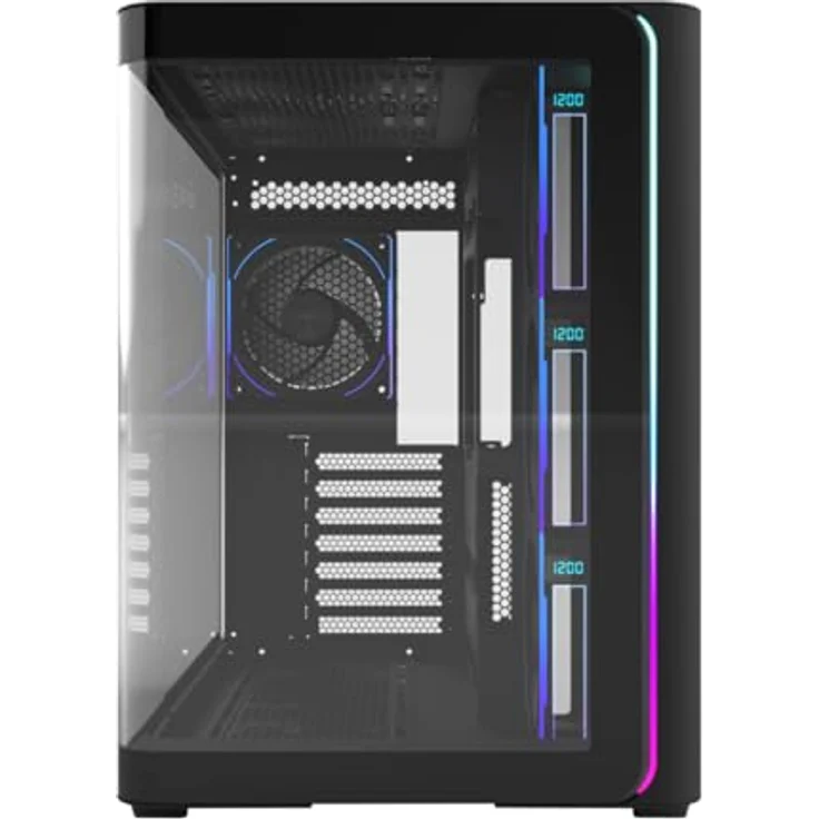 Fortron FSP GEH Midi M580 BP, Tower-Gehäuse für ATX/M-ATX/M-ITX mit ARGB-Beleuchtung, schwarz – Bild 2