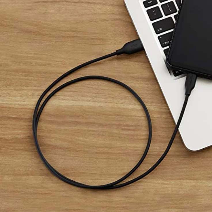 Amazon Basics USB-C 2.0 auf USB-A-Kabel (USB-IF zertifiziert), 0,91 m, Schwarz – Bild 5