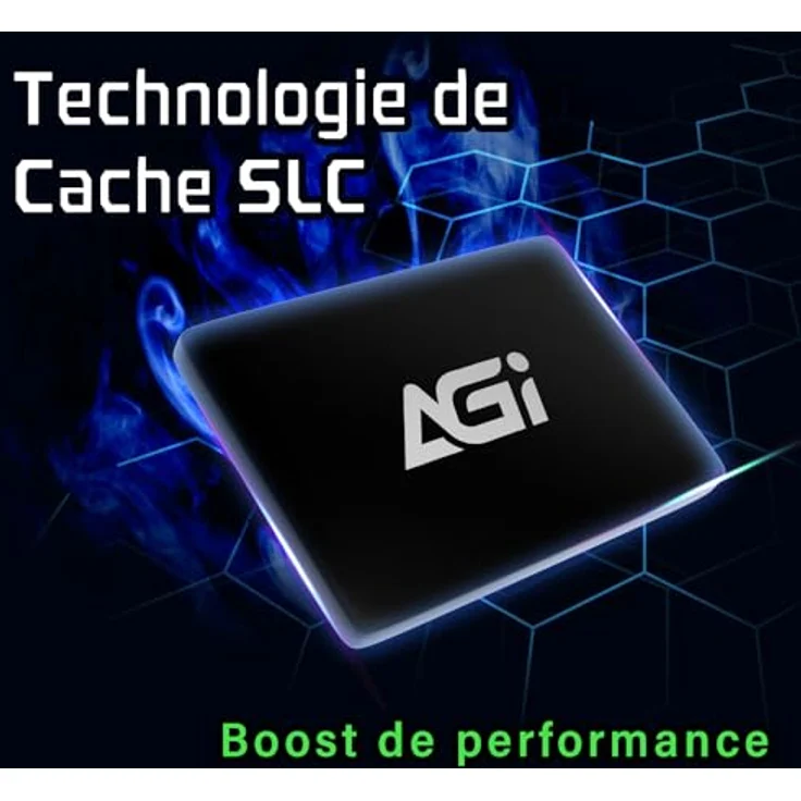 AGI AI238 1TB 2,5" SATAIII 6 GB/s SSD, 3D TLC NAND, SLC-Cache, Lesegeschwindigkeit bis zu 550 MB/s - Schwarz – Bild 4