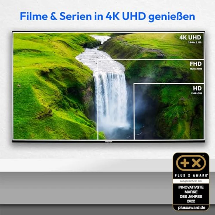 MEDION X15573 (MD 30923) 138,8 cm (55 Zoll) Android TV, 4K, Dolby Vision HDR, Dolby Atmos, Netflix, Prime Video, Smart TV, PVR, schwarz – Bild 2