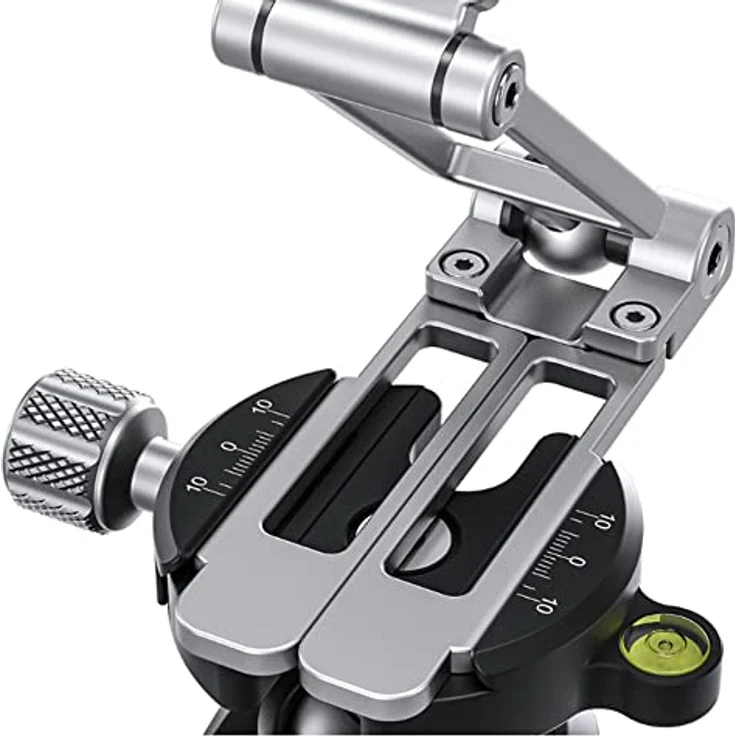Leofoto PS-4, Multi-funktionaler klappbarer Smartphone-Ständer und Stativ, Silber, für Gerätebreiten von 65 bis 90 mm, mit Kaltschuh und 1/4-Zoll-Gewinde – Bild 3