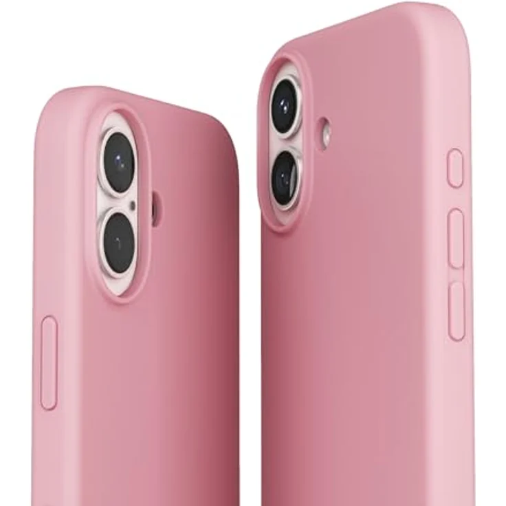 VONMÄHLEN Weiche Silikonhülle für iPhone, aus 69% recycelten Materialien, kompatibel mit Mag-Safe, Mikrofaserfutter und Kamera-Displayschutz – Bild 5