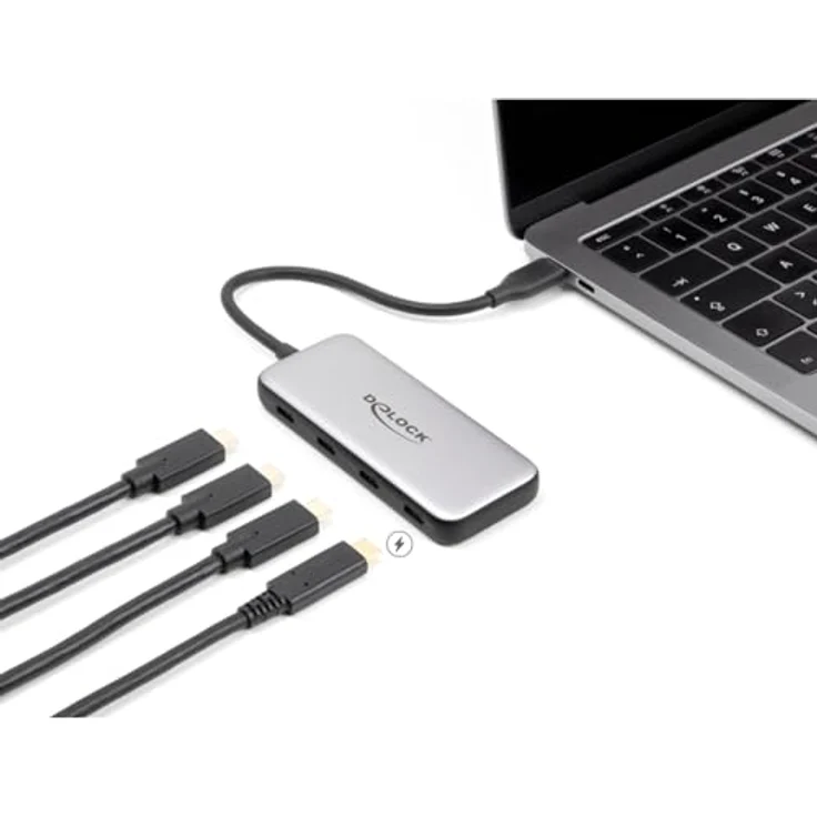 DeLOCK USB Type-C Hub 10Gbps mit 4x USB-C Anschlüssen und PD 85 Watt – Bild 3