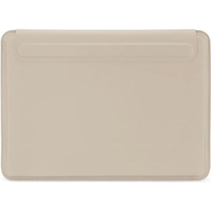 Pipetto Ultra Slim Sleeve für MacBook 13/14 Starlight (14", Apple), veganes Leder, gold, kratz- und wasserfest, mit Magnetverschluss