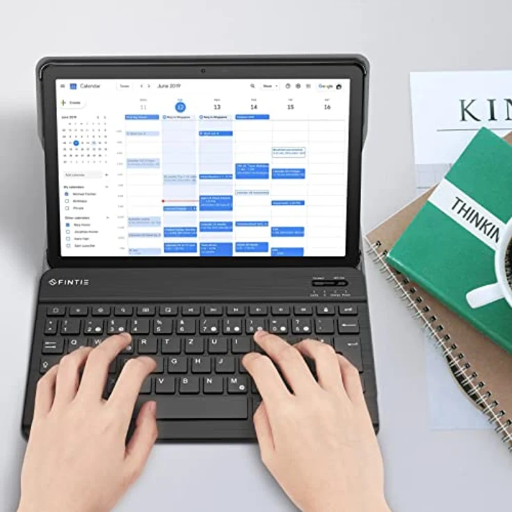 Fintie Tastatur Hülle für Lenovo Tab M10 (3rd Gen) 10,1 Zoll 2022 TB328, Slim Schutzhülle mit abnehmbarer Deutscher QWERTZ Bluetooth Tastatur, Schwarz – Bild 8