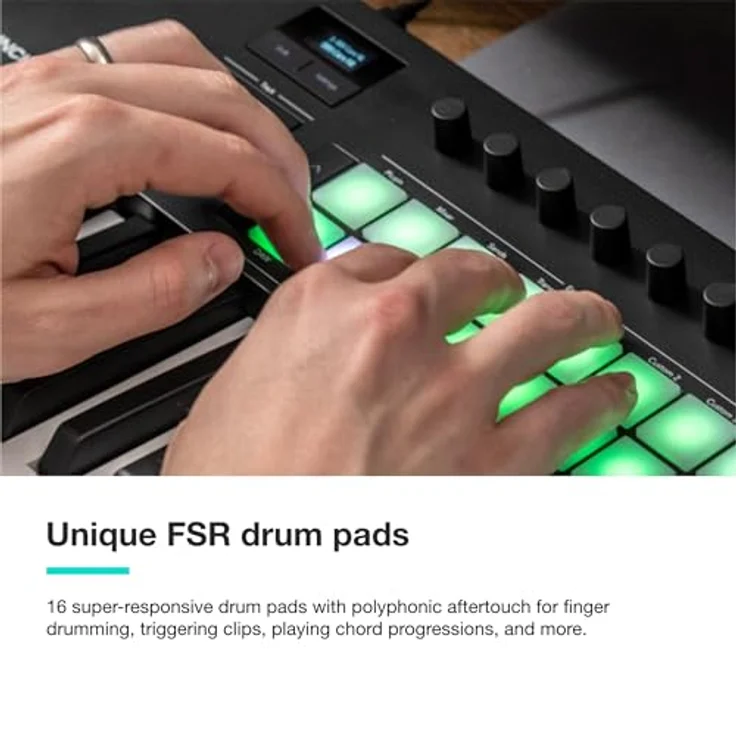Novation Launchkey 37 [MK4] MIDI-Controller-Keyboard mit DAW-Integration, 37 Tasten, 8 Drum-Pads und Arpeggiator, inkl. Musikproduktions-Software-Bundle – Bild 4