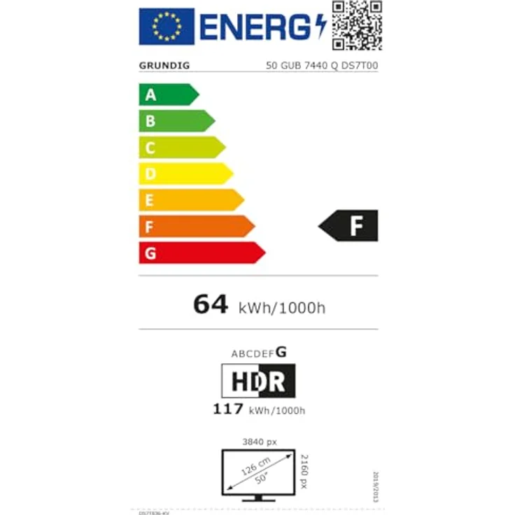 Grundig 50" QLED 4K Smart TV mit Sprachsteuerung, HDR, Magic-Fidelity-Sound und Eco-Modus für Nachhaltigkeit – Bild 12