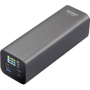 Bild für VOLTCRAFT VC-C909 Powerbank 27000 mAh USB PD 3.1 Li-Ion Schwarz-Silber Statusanzeige