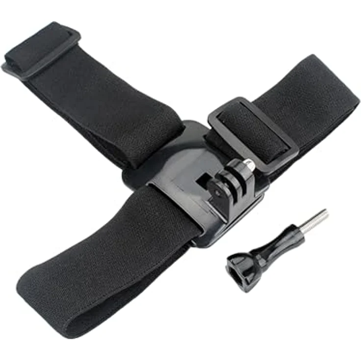 ayex Kopfband-Halterung Head Strap Mount, verstellbar und rutschsicher, kompatibel mit GoPro Kamera für Sportaufnahmen – Bild 4