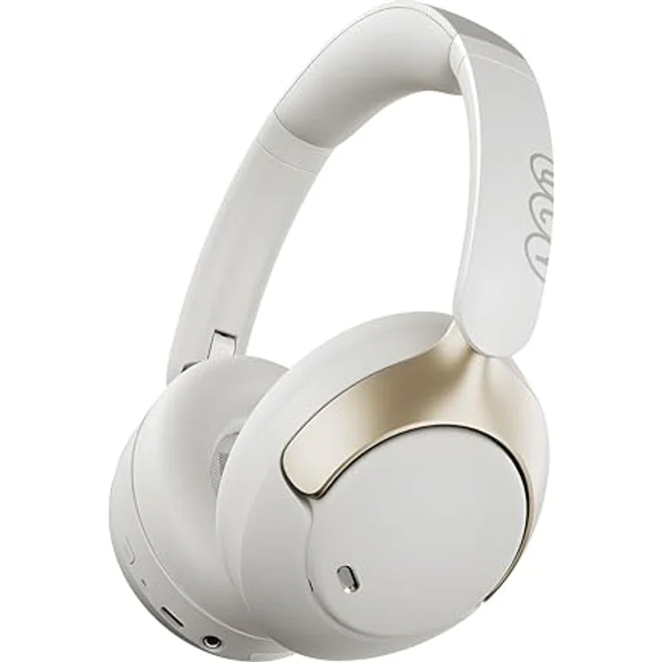 QCY H3 Pro, Noise-Cancelling Kopfhörer mit 40 h Akkulaufzeit, Kabelgebunden und Kabellos, Weiss – Bild 1