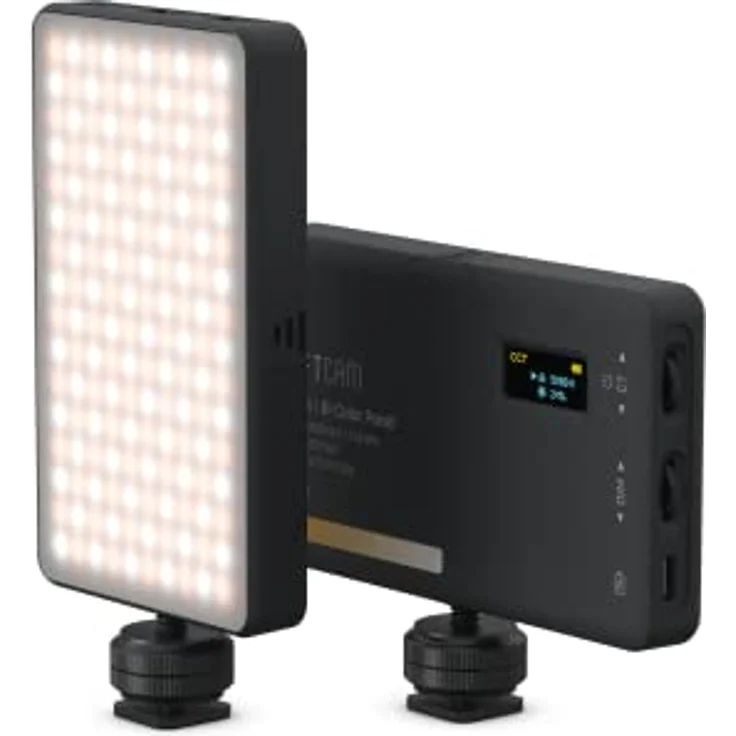 ShiftCam ProLED Bi-Colour Panel, Tragbares Licht für Vlogging und Selfies, Einstellbare Farbtemperatur 2500-6500K, ProGrip Zubehör – Bild 1