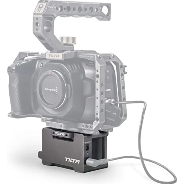 Tilta ing V-Mount Akku Grundplatte V2 (Tilta Gray) - Kamera-Zubehör mit V-Mount Batterieplatte und verstellbarer Steig-Bodenplatte – Bild 2