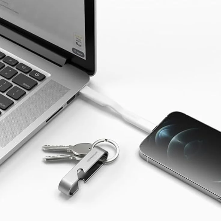 VONMÄHLEN 6in1 Charging Cable High Six, USB-C mit Adapter für Lightning, Micro-USB und USB-A, Silber – Bild 2
