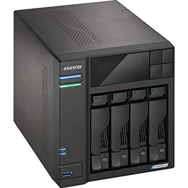 Asustor Lockerstor 4 Gen 2 AS6704T | 4 Bay NAS - Netzwerkspeicher Gehäuse, Quad Core 2.0GHz CPU, 4 M.2 PCIe 3.0 ssd Slot, 2 2.5GbE Port, 4GB RAM DDR4 – Bild 3