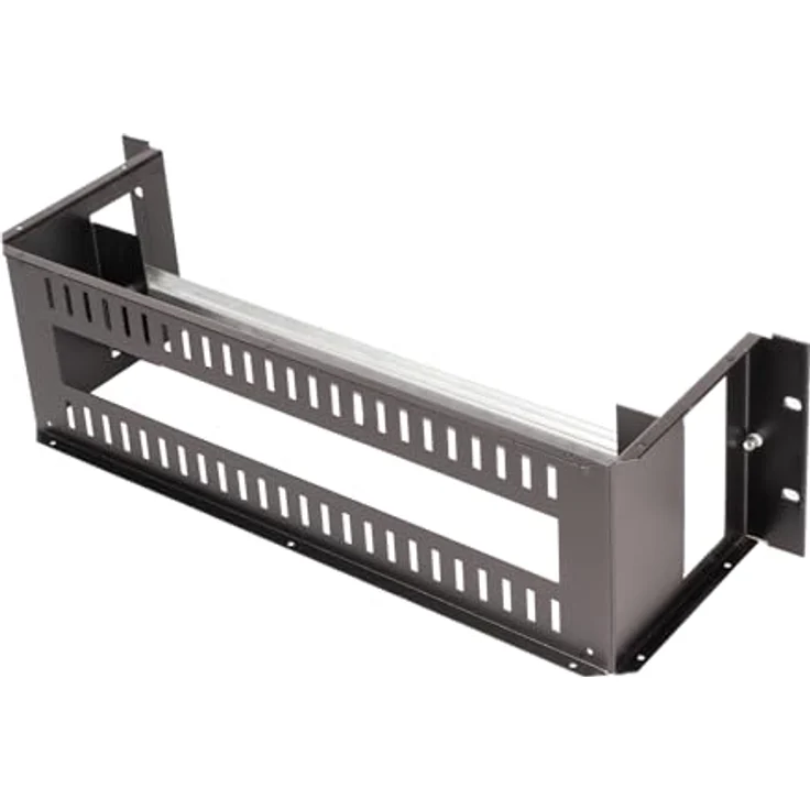 ROLINE 19-Zoll Hutschienenträger 3 HE, Aufnahme für Hutschienengeräte, 133x482x123 mm, mit rückseitiger Kabeldurchführung – Bild 2