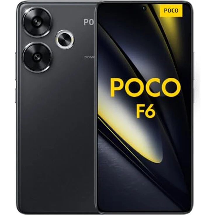 Xiaomi Poco F6 Smartphone, 8+256GB, 120Hz 6,67'' Flow AMOLED, 50MP OIS Zweifach-Kamera, 5000mAh, 90W TurboCharge, Dual-SIM, Black – Bild 1