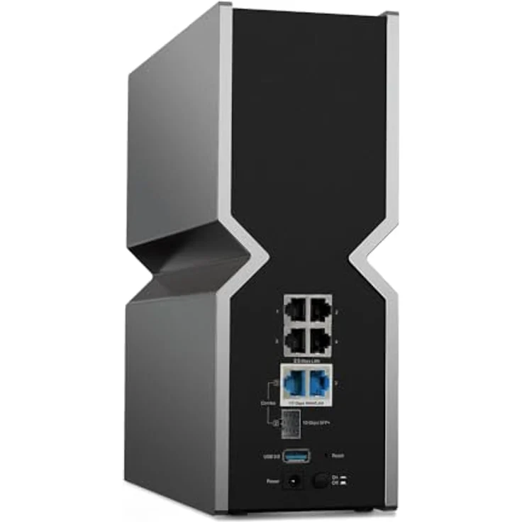 TP-Link Archer BE800 Wi-Fi 7 Router, BE19000 Tri-Band, 1× 10 Gbps Ethernet/Fiber Combo WAN/LAN Port + 1× 10 Gbps WAN/LAN Port + 4× 2.5 Gbps Ports + 1× USB 3.0 Port, LED-Bildschirm – Bild 4