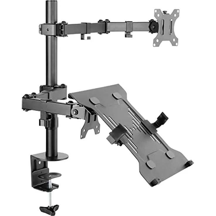 Speaka Professional SP-MM-302 1fach Monitorhalterung 33,0 cm (13) - 81,3 cm (32) Neigbar+Schwenkbar, Höhenverstellbar