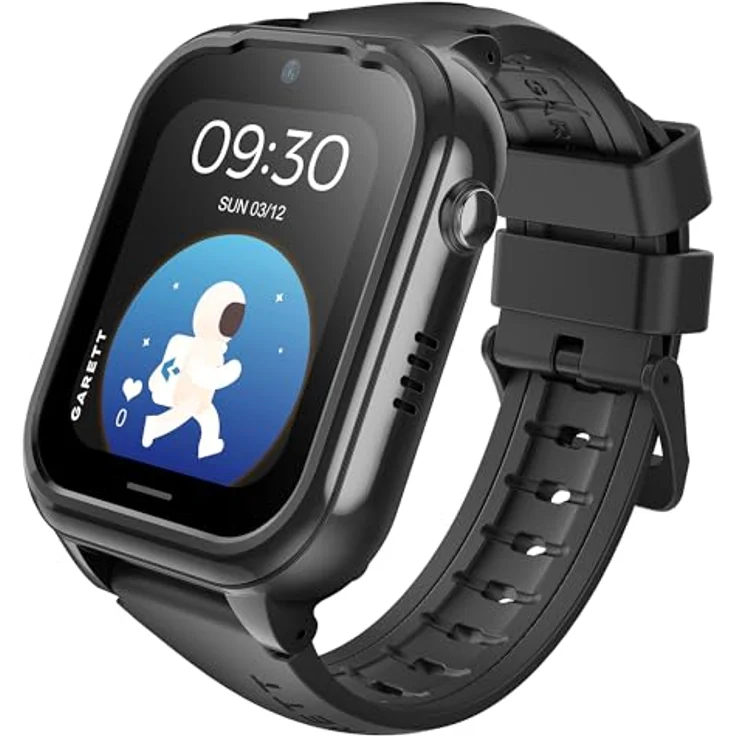 GRT Garett Smartwatch Kids Essa GO 4G, Smartwatch für Kinder mit 4G, Schwarz – Bild 1
