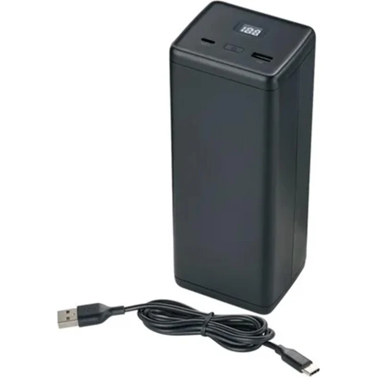 TRONIC Powerstation USB-C und USB-A Powerbank Ladegerät, 69,8 Wh, mit integrierter Euro-Steckdose und Smart Fast Charge Funktion