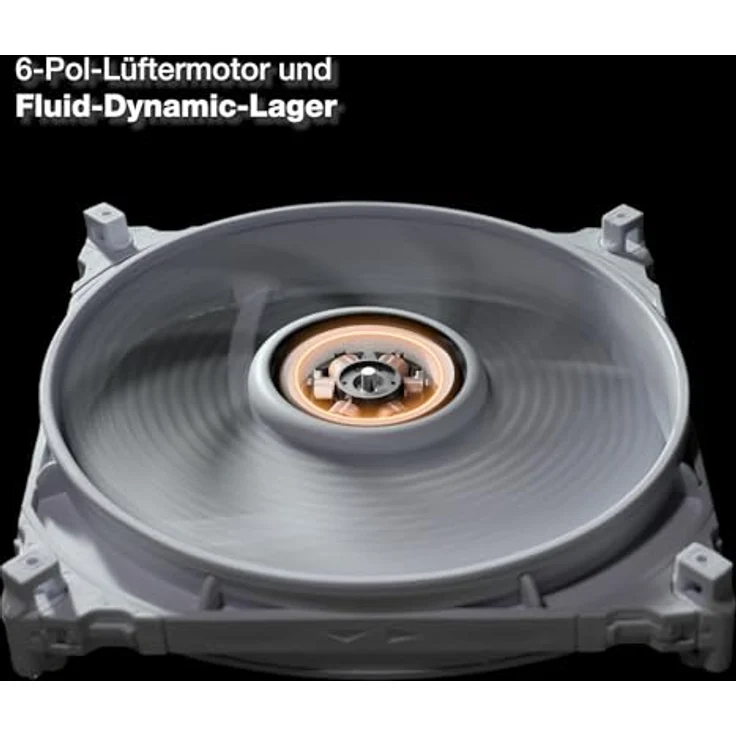 be quiet! Silent Wings Pro 4 140mm PWM White Lüfter, optimierte Lüfterblätter, außergewöhnlich hohe Performance, Speed Switch ermöglicht den Wechsel der maximalen PWM-Drehzahl, 6-Pol-Lüftermotor – Bild 3