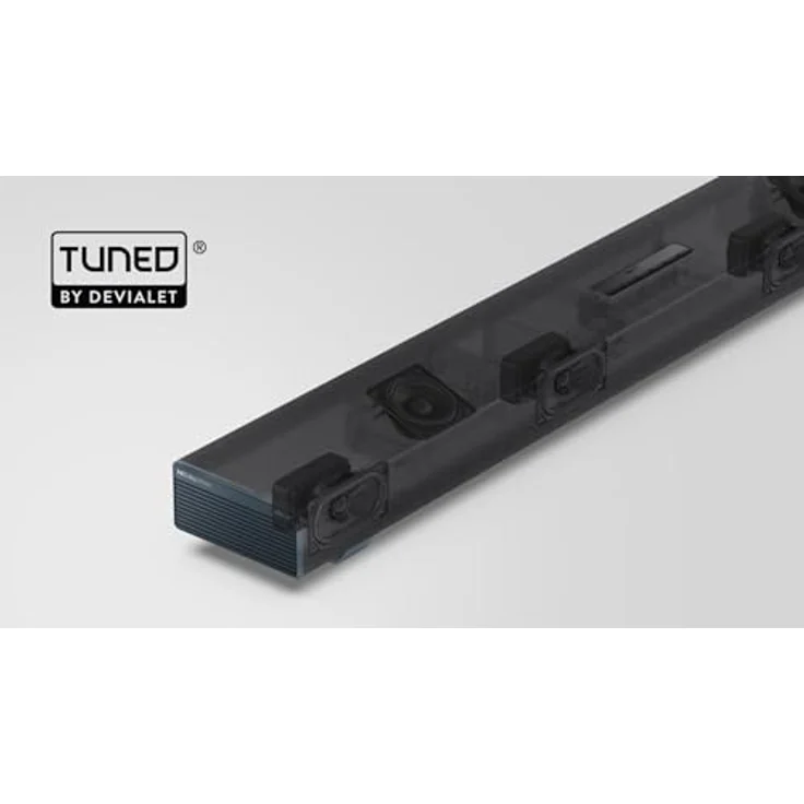 Sharp HT-SBW53121(SL) Q 3.1.2 Dolby Atmos/DTS:X Soundbar mit kabellosem Subwoofer, Silber, 360 W, 3.1 Kanal – Bild 7