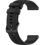 INF Armband Kompatibel mit Polar Ignite/Unite Sport Armbänder Silikon Schwarz, Weiches und wasserabweisendes Uhrenarmband mit hoher Strapazierfähigkeit