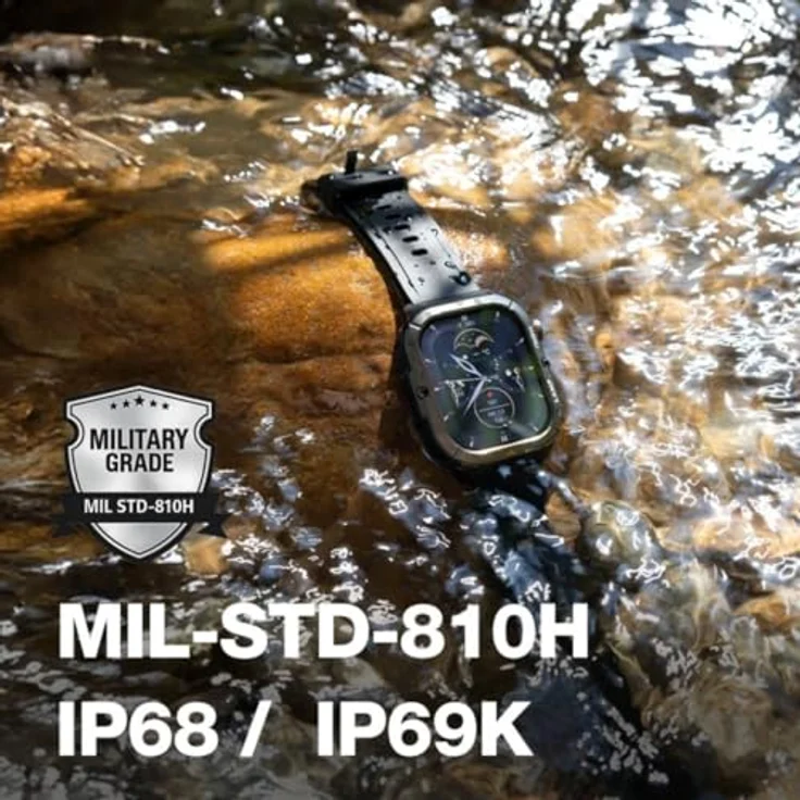AGM Smartwatch AGM_LEG3_EU002B, hochwertige Smartwatch mit vielseitigen Funktionen – Bild 9